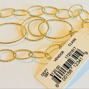 Lord & Taylor 18k Sterling 3-Strand Bracelet NWT